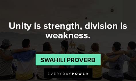Unity Is Strength Quote