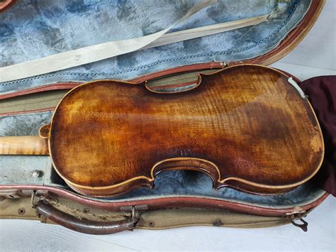 Antique Th Violin Labelled Joh Bapt Schweitzer Amati Pestini