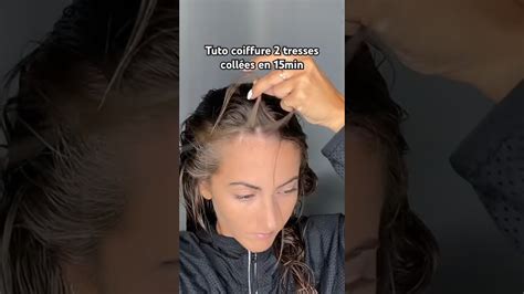 Tuto coiffure 2 tresses collés en 15min Roxanne YouTube