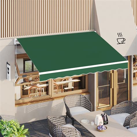 Amazon Aecojoy Manual Retractable Awning Sun Shade