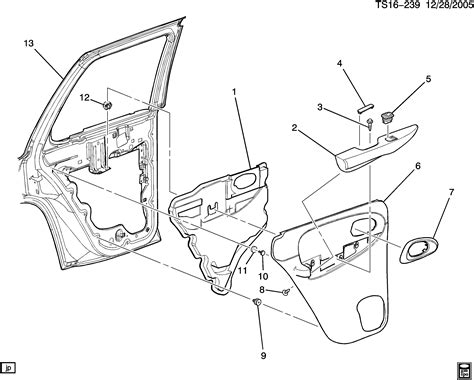 Trailblazer 2wd Door Trimside Rear Chevrolet Epc Online