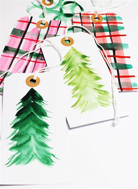 Simple Watercolor Gift Tags Artofit