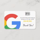 Minimalist Google Review Template With Qr Code Business Card Zazzle