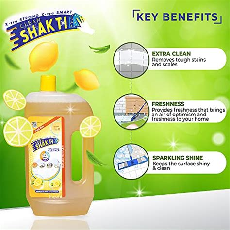 Clean Shakti Hard Surface Cleaner For Floors And Surfaces Lime Blast Disinfectant Surface