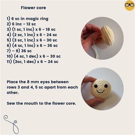 Free Crochet Pattern Six Petal Flower Pot