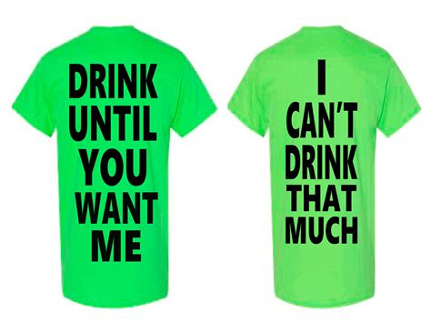 Drink Until You Want Me Couples Shirt Womens Shirts Shirt For Etsy