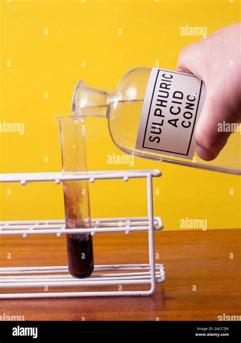 Sulphuric Acid Reaction Concentrated Sulphuric Acid Being Added To Sodium Iodide The Iodide