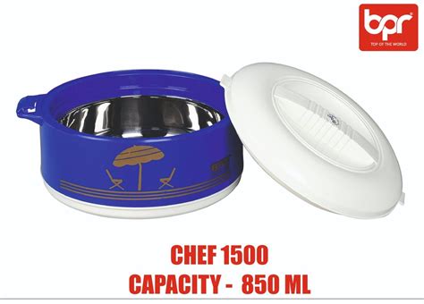 Printed Stainless Steel Plastic Bpr Chef Insulated Hot Pot For Multipurpose Capacity