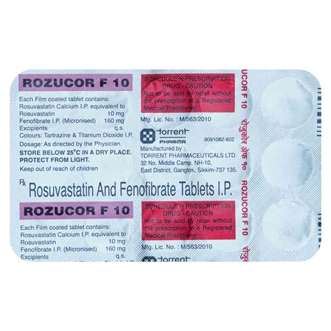 Rozucor F 10 Tablet Uses Side Effects Price Apollo Pharmacy