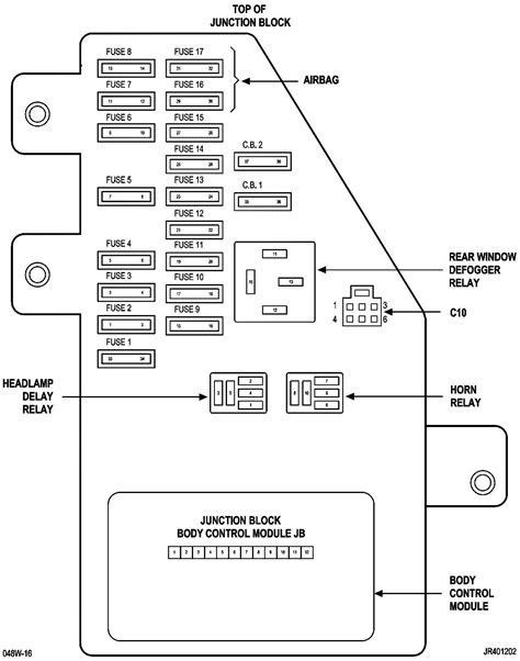 2004 Sebring Fuse Box Diagram