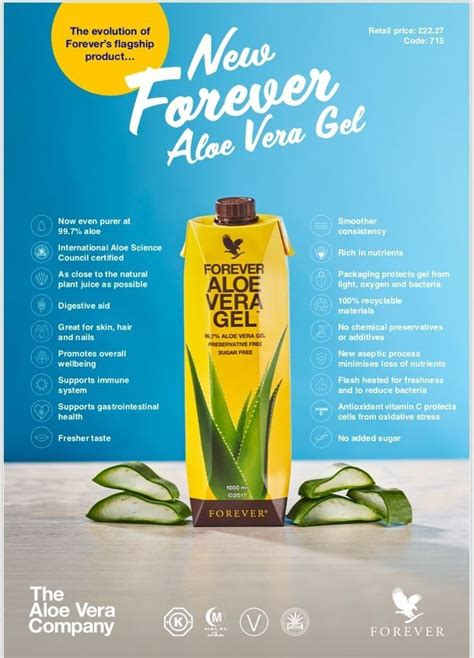 Forever Aloe Vera Gel Réf 715 Forever Living Aloe Vera Forever Aloe Aloe Vera Gel Forever