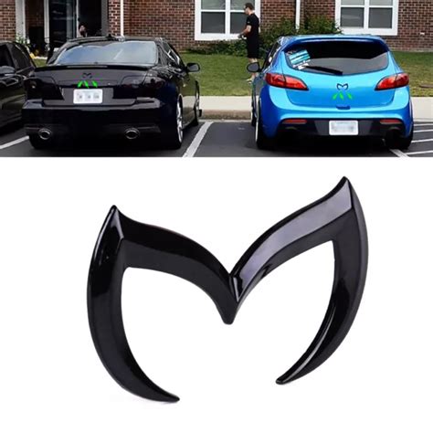 3d Black Metal Bat Car Rear Tail Evil M Emblem Badge Sticker Decals