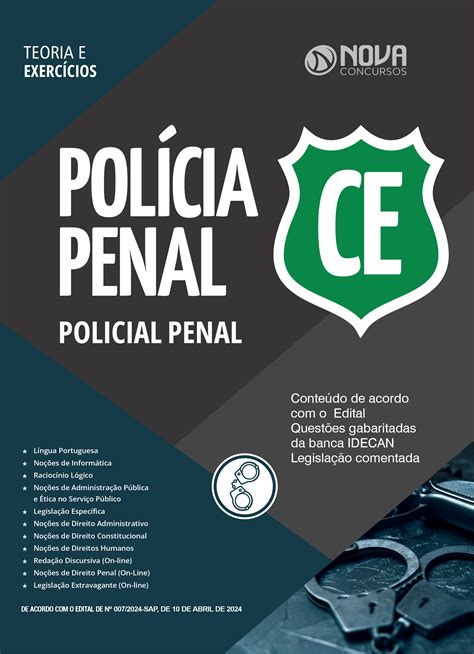 Apostila Polícia Penal CE 2024 Policial Penal