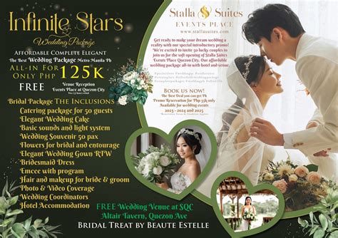 Infinite Stars Wedding Package Affordable Wedding Packages By Stalla