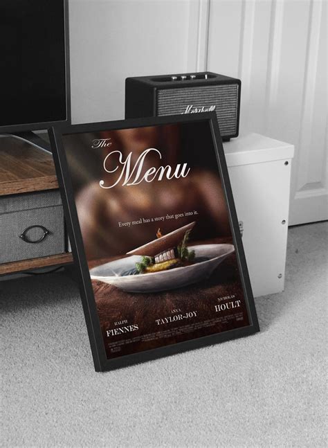 The Menu Movie Poster, Anya Taylor Joy Movie Poster Wall Decor, Cult Movies, Mark Mylod Posters ...