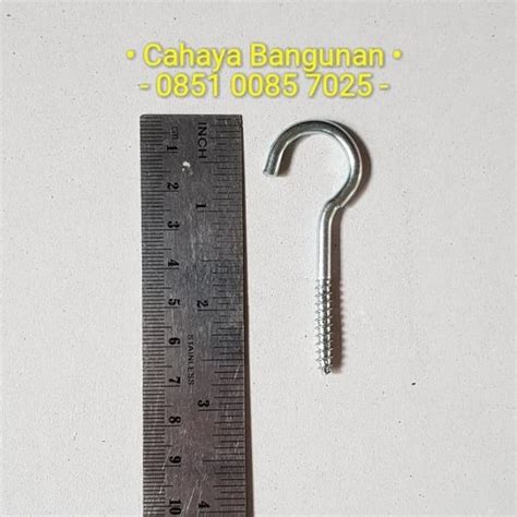 Jual Sekrup Skrup Kait Gantungan Baju Tanda Tanya Hanger Hook Kaitan