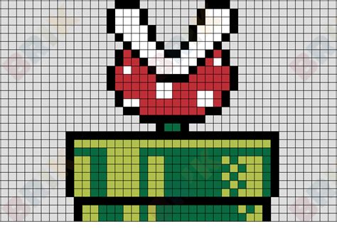 Mario Pipe Pixel Art Grid - Pixel Art Grid Gallery