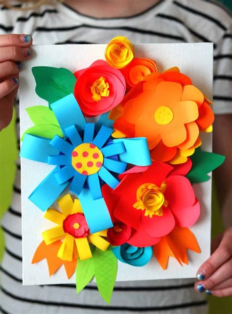 4 Ways To Make 3d Flowers A Girl And A Glue Gun