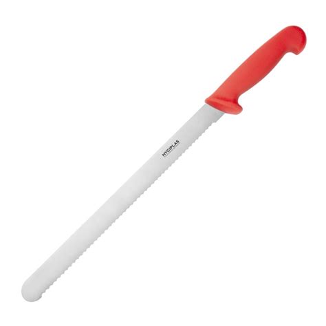 Hygiplas Slicer Serrated Red 30cm FX117 Nisbets