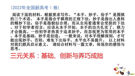 2023届高考语文复习：二元关系作文 课件共28张ppt21世纪教育网 二一教育