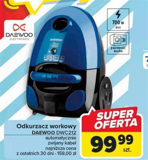 Promocja Odkurzacz Workowy Daewoo Dwc Carrefour