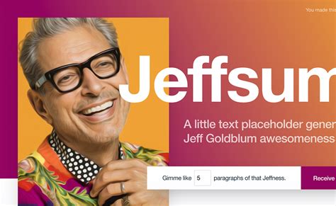 Funny lorem ipsum generators: a little levity for your layout | Jessica Jones