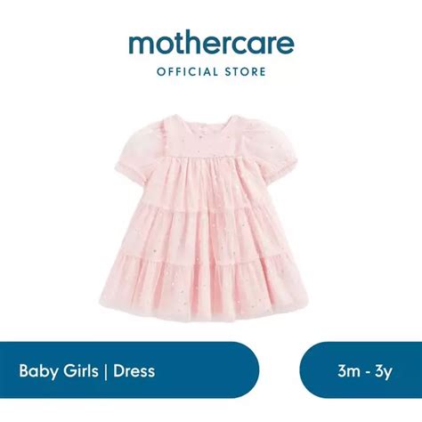 Jual Mothercare Mothercare Raya Collection Pink Tiered Dress Dress