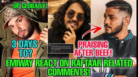 Emiway React On Raftaar Related Comment Kr Na Up Again Globally Brodha