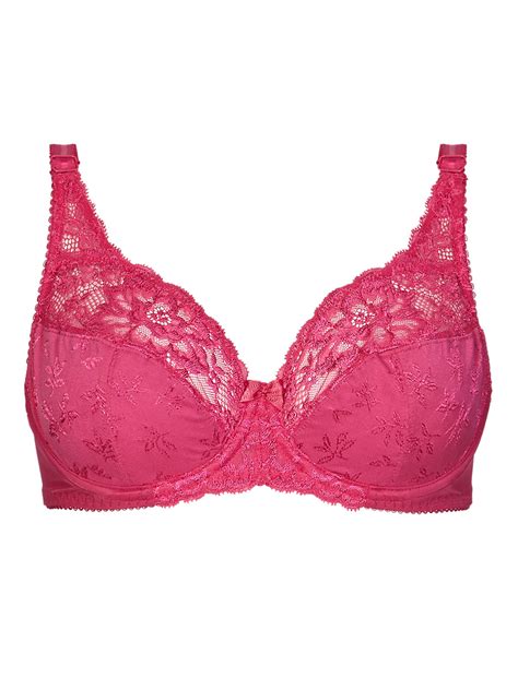 Marks And Spencer M 5 ROSE Jacquard Lace Non Padded Full Cup Bra