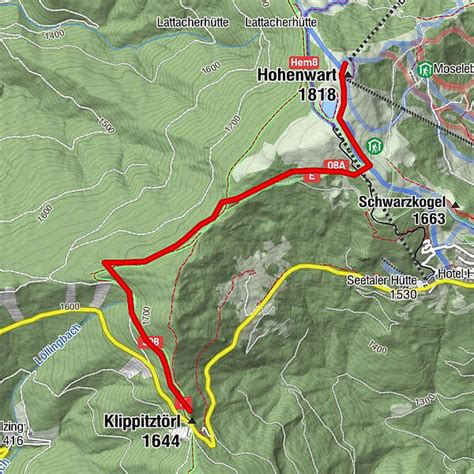 Klippitztörl auf den Hohenwart BERGFEX Wanderung Tour Kärnten