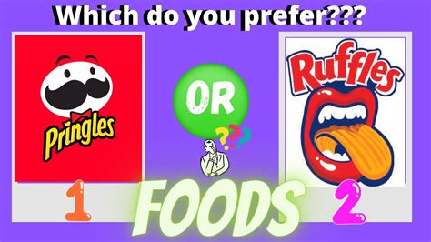 What Would You Choose Which Do You Prefer Foods Edition Quiz Youtube