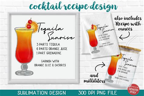 Cocktail Recipes Printable Bundle Watercolor Cocktails Etsy