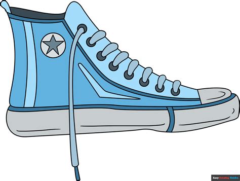 How to Draw a Converse - Really Easy Drawing Tutorial