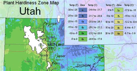 Salt Lake City, UT USDA Hardiness Zone Map & Planting Guide - The ...