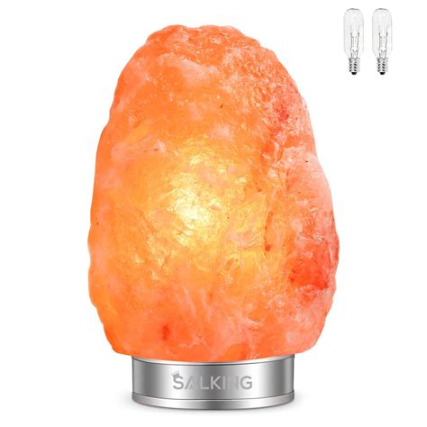 Salking Himalayan Crystal Salt Lamp Hand Carved Pink Hymalain Salt