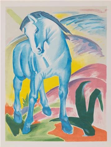 Blue Horse by Franz Marc on artnet