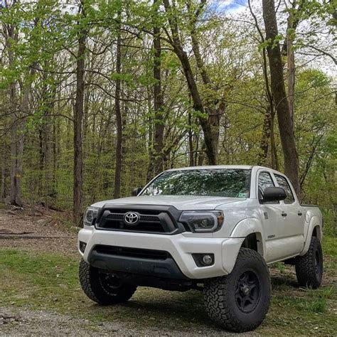 Nd Generation Toyota Tacoma Super White Black Grill And Led