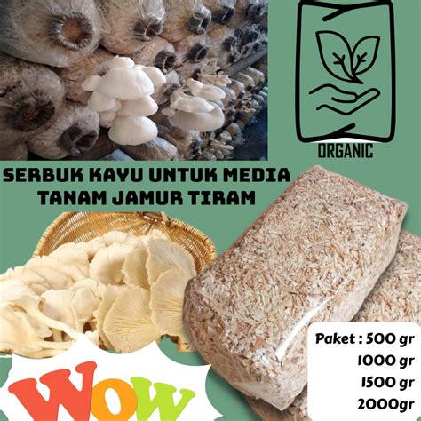 Serbuk Kayu Untuk Media Tanam Jamur Tiram Murah Gr Lazada Indonesia