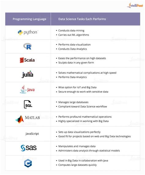 Top 10 Data Science Programming Languages in 2025 - Intellipaat