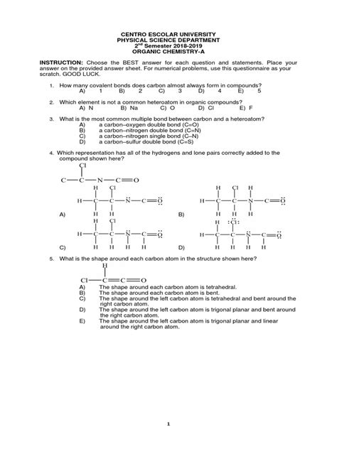 Reviewer Organic Chemistry Reviewer Pdf Chemical Compounds