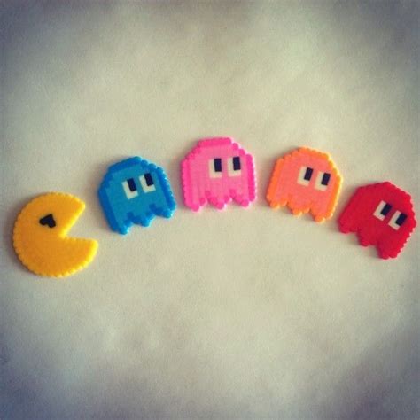 Pacman Y Sus Fantasmas Hama Beads Hama La Creacion