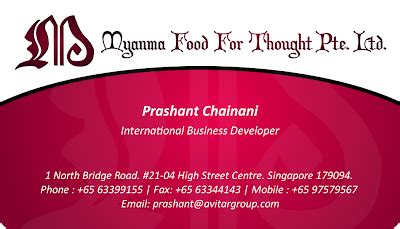 Syarah S Portfolio Logo And Business Card For Prashant Chainani