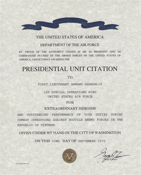 Presidential Unit Citation Air Force