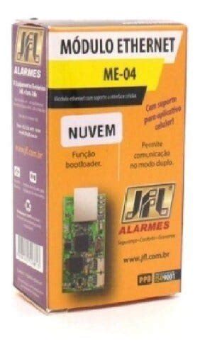 Placa M Dulo Ethernet Me Jfl Para Central De Alarme Internet Acesso