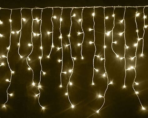 Outdoor Warm White Led Icicle Christmas Lights Yandecor