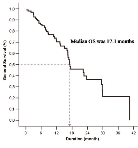 A Kaplan Meier Plot For Overall Survival B Kaplan Meier Plot For