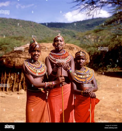 Masai Girls Stock Photo Royalty Free Image 7445329 Alamy