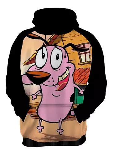 Blusa De Frio Moletom Coragem O Cão Covarde Desenhos Hd 01