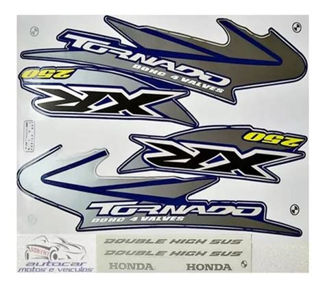 Kit Adesivo Xr 250 Tornado 2000 Até 2008 Todas Cores Parcelamento sem