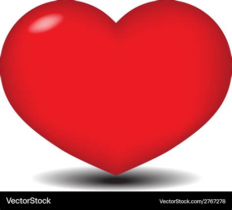 Big red heart Royalty Free Vector Image - VectorStock